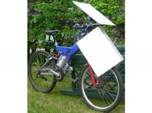 Solar Cross bicicletta pannelli solari Terry Thorp