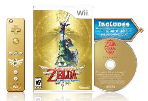 Zelda Skyward Sword Limited Edition Wiimote dorato