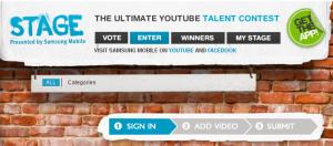 Samsung Stage concorso youtube video