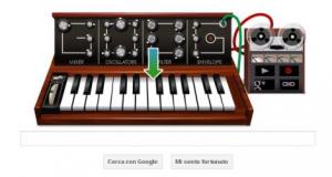 google doodle moog sintetizzatore