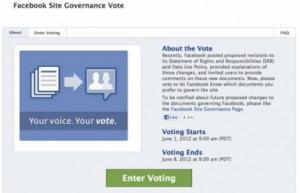 facebook votazioni privacy