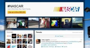nascar hashtag pages