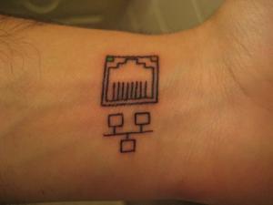 ethernet tattoo