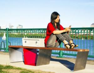 Soofa solar bench