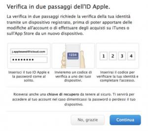 verifica in due passaggi