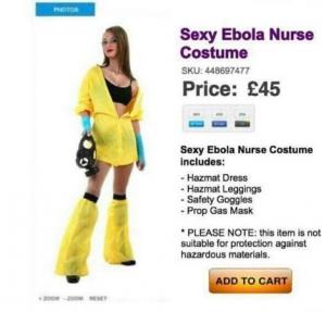 FAKE ebola sexy suit