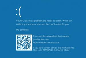 windows 10 qr code bsod