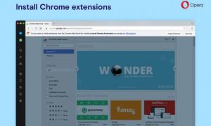 Opera 55 estensioni Chrome