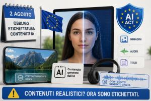 ue etichette contenuti realistici ia
