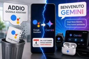 google assistant addio gemini 4 settembre