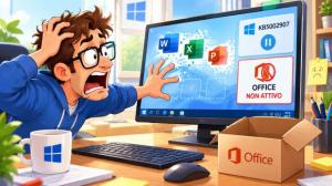 aggiornamento rimuove office licenza